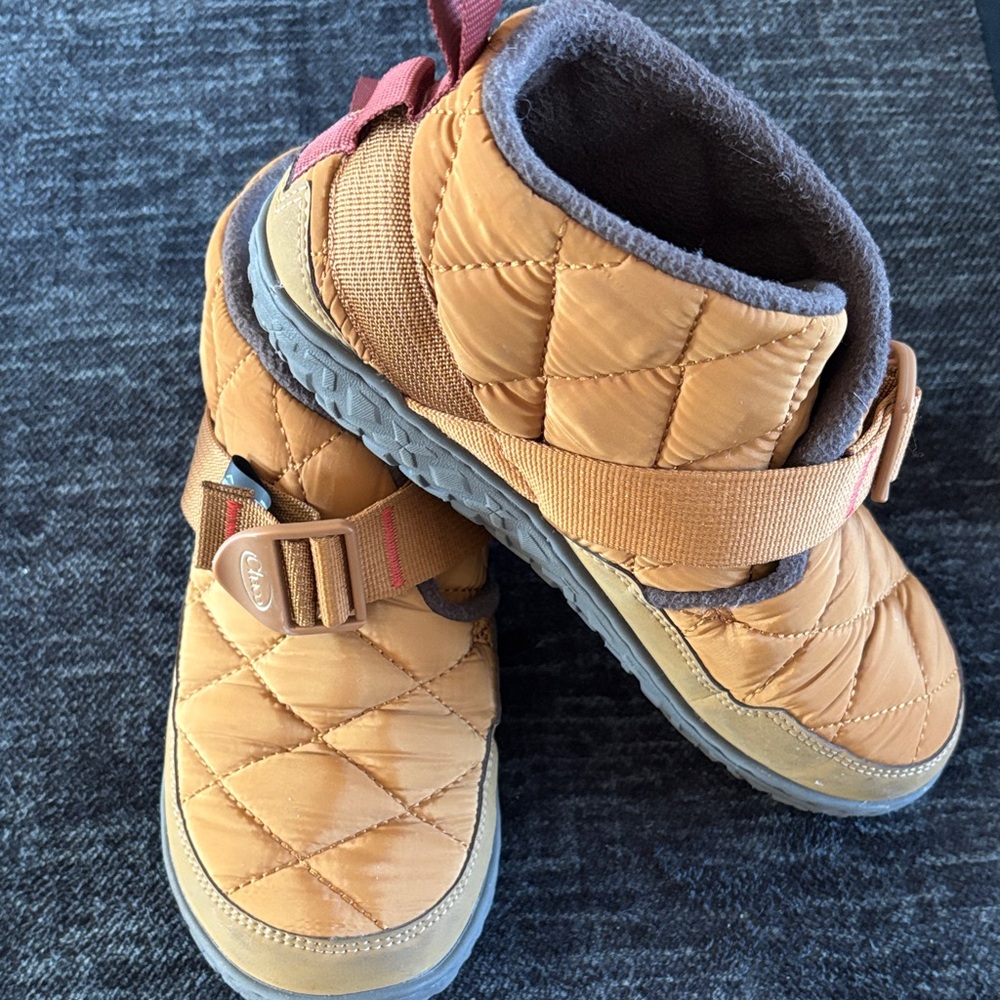 Chaco Tan Quilted Ankle Boots